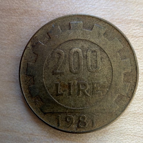 Italien 200 lire 1981 - 200, münze