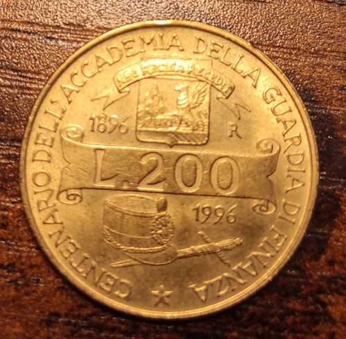 200 lire gedenkmünze - 200,