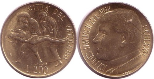 Vatikanstadt 200 lire 1981 - 200,