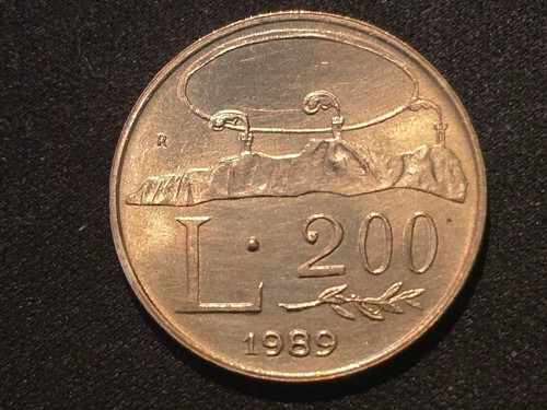 San marino 200 lire 1989 - san,