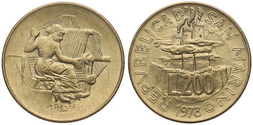 San marino 200 lire - san,