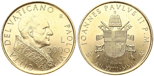 Vatikan vaticano 200 lire - vatikan,